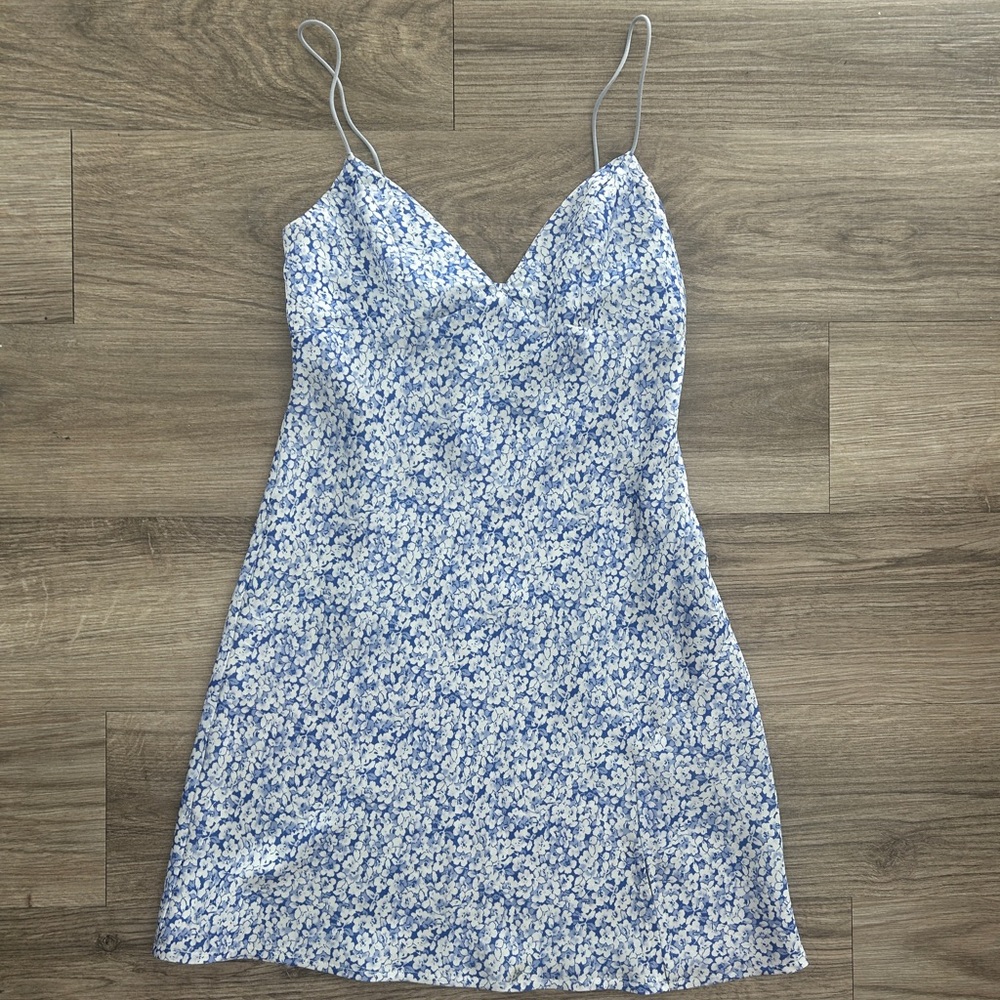 Princess Polly Blue Floral Mini Dress